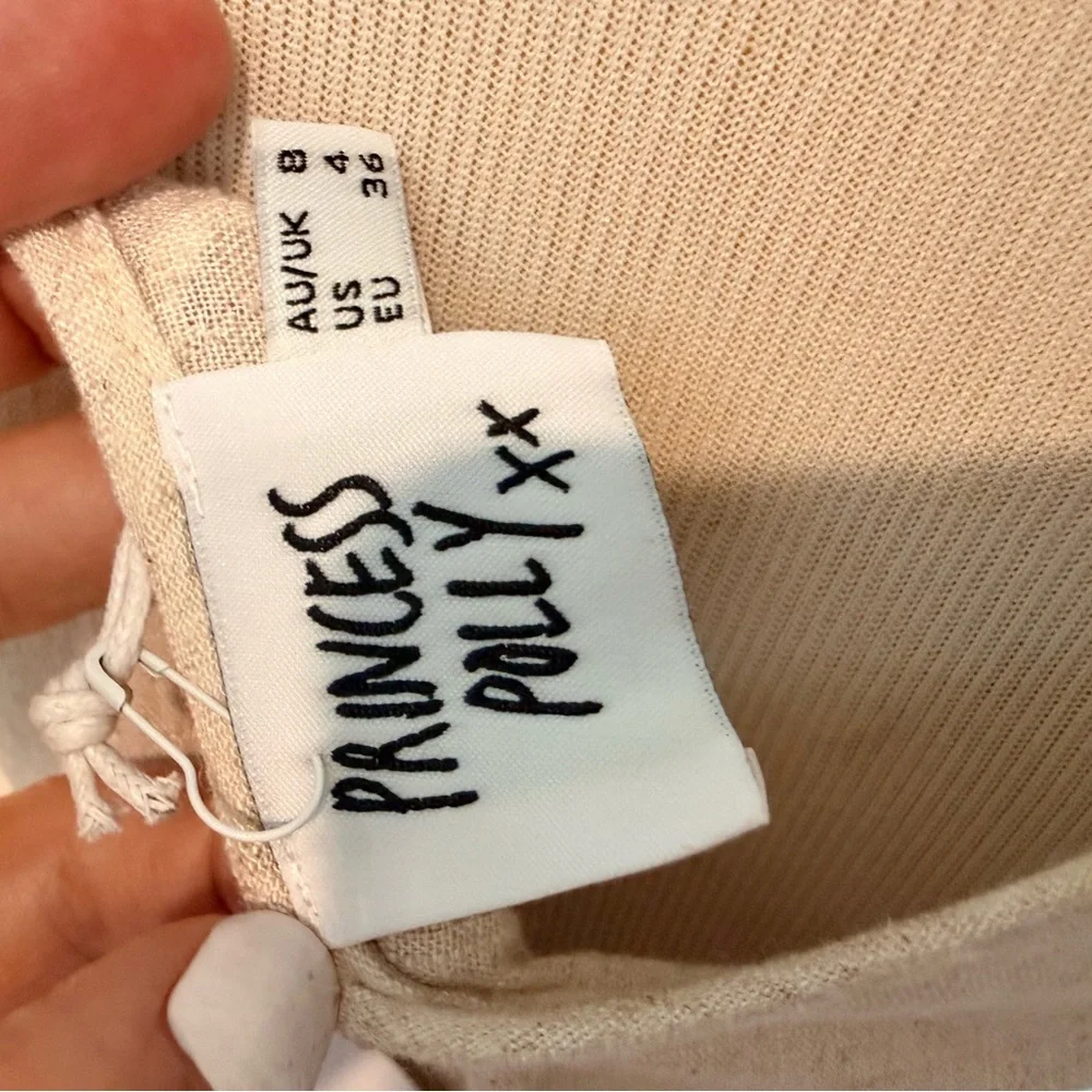 PRINCESS POLLY TAY ROMPER BEIGE // SIZE 4 - Picture 9 of 9